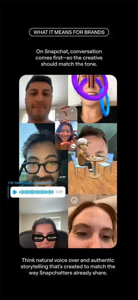 Snapchat chiffres tendances 2025 audio 3