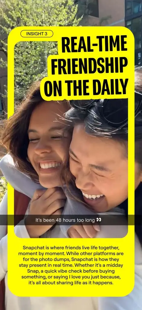 Snapchat chiffres tendances 2025 real time